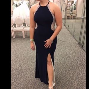 Navy blue formal dress
